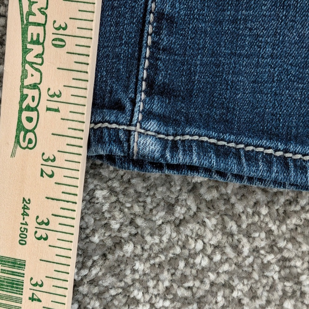 BKE Jake Straight Leg Jeans Mens 33R Medium Wash Denim Blue Contrast Stitch - Picture 11 of 16